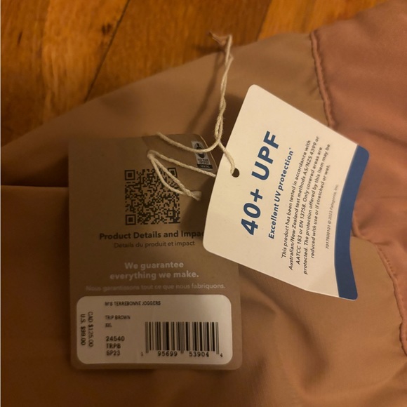 Patagonia Men's Terrebonne Jogger Trip Brown Pants 24540 XXL 2X-Large - Picture 5 of 5